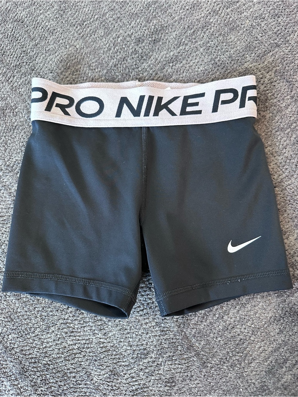 Girls Nike Black volleyball Shorts branded Waistband